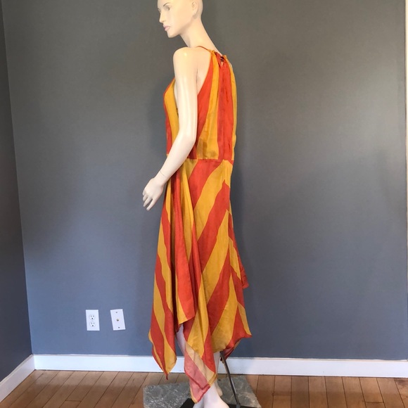 NWOt APiece Apart Silk Maxi Halter Dress Sz 4 - Picture 6 of 13